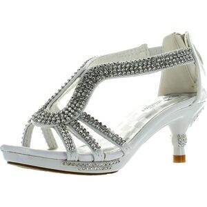 Forever Link Glamour-36K White ToddlerG sandals 9 NEW